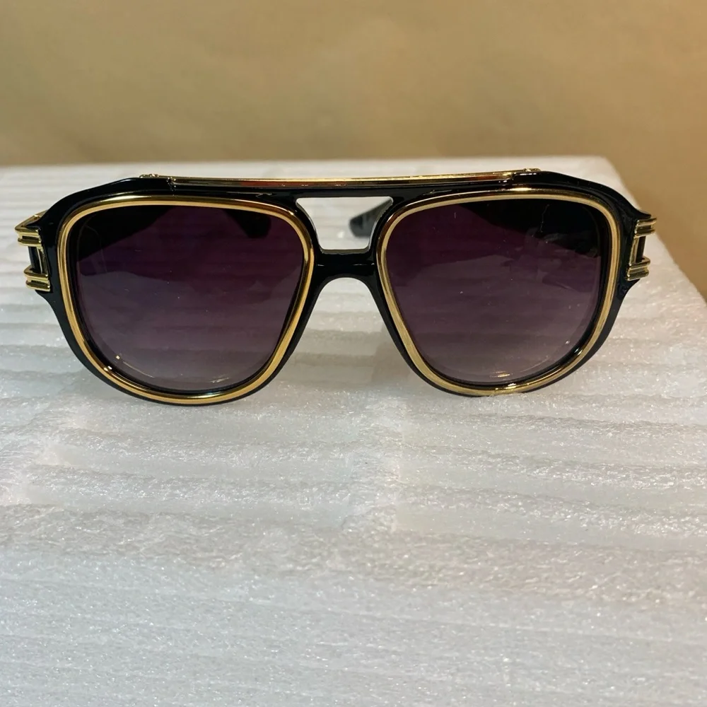 Black and Gold Sunglasses